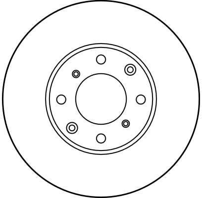 Stabdžių diskas TRW DF1807