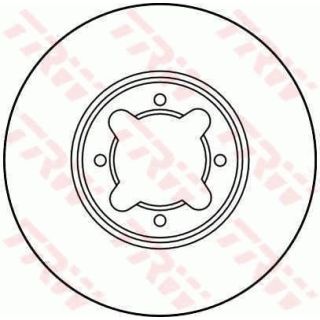 Stabdžių diskas TRW DF1928