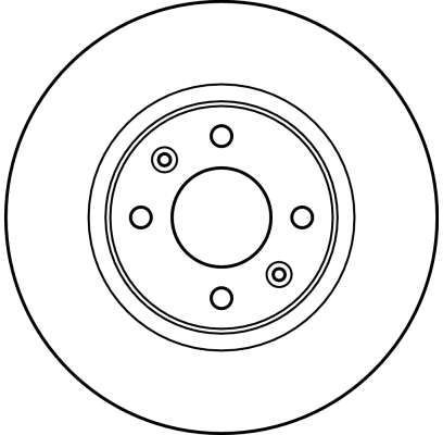 Stabdžių diskas TRW DF2011