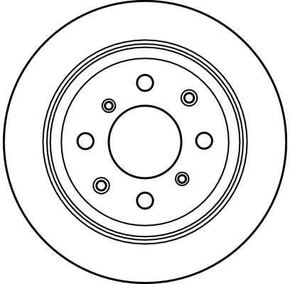 Stabdžių diskas TRW DF2646