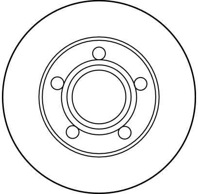 Stabdžių diskas TRW DF2651