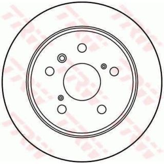 Stabdžių diskas TRW DF2661