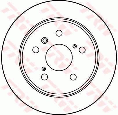 Stabdžių diskas TRW DF2661