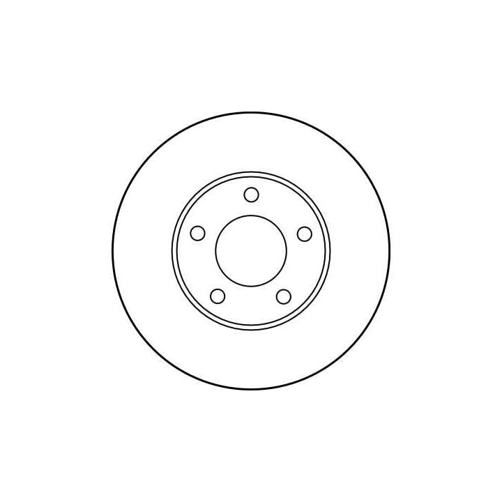 Stabdžių diskas TRW DF2678