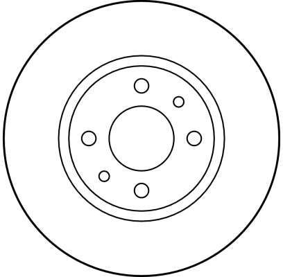 Stabdžių diskas TRW DF2686