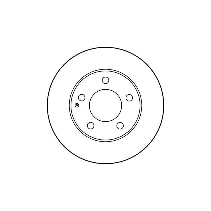 Stabdžių diskas TRW DF2704