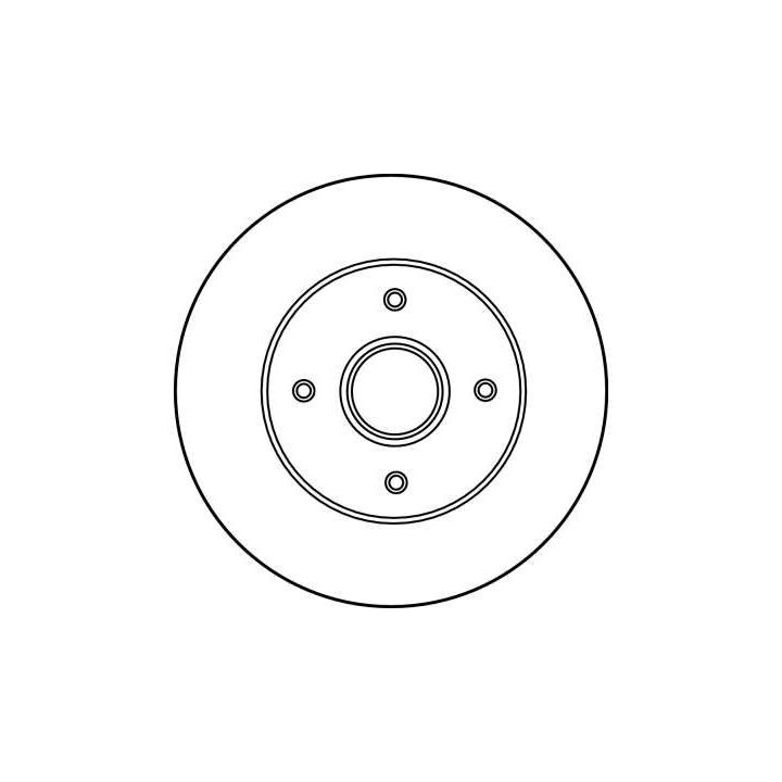 Stabdžių diskas TRW DF2706