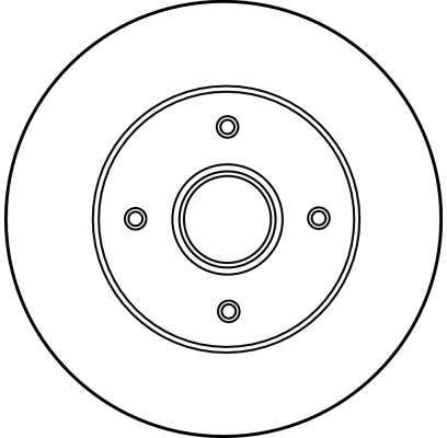 Stabdžių diskas TRW DF2706