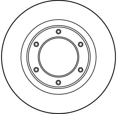 Stabdžių diskas TRW DF2723