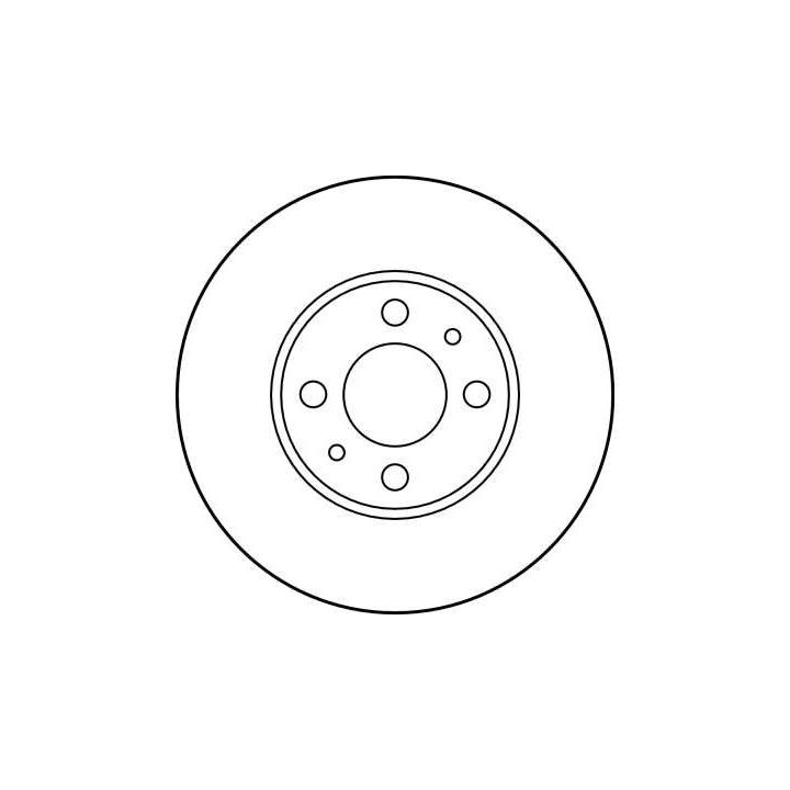 Stabdžių diskas TRW DF2734