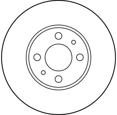 Stabdžių diskas TRW DF2734