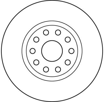 Stabdžių diskas TRW DF2760