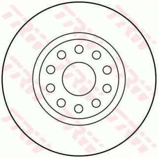 Stabdžių diskas TRW DF2761