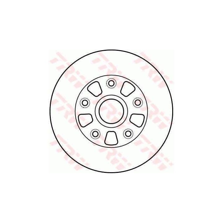 Stabdžių diskas TRW DF4010