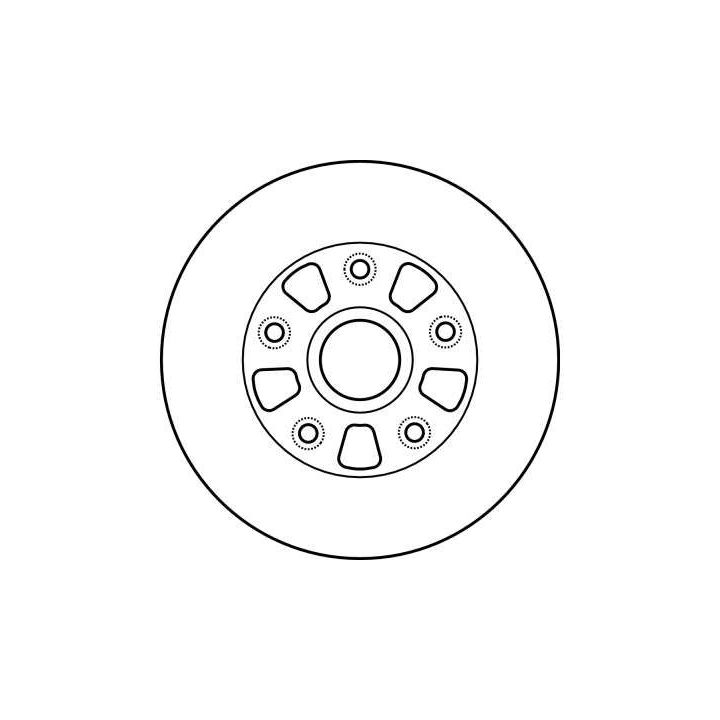 Stabdžių diskas TRW DF4010