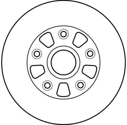 Stabdžių diskas TRW DF4010