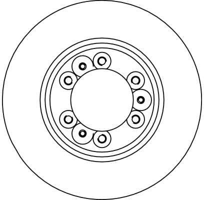 Stabdžių diskas TRW DF4029