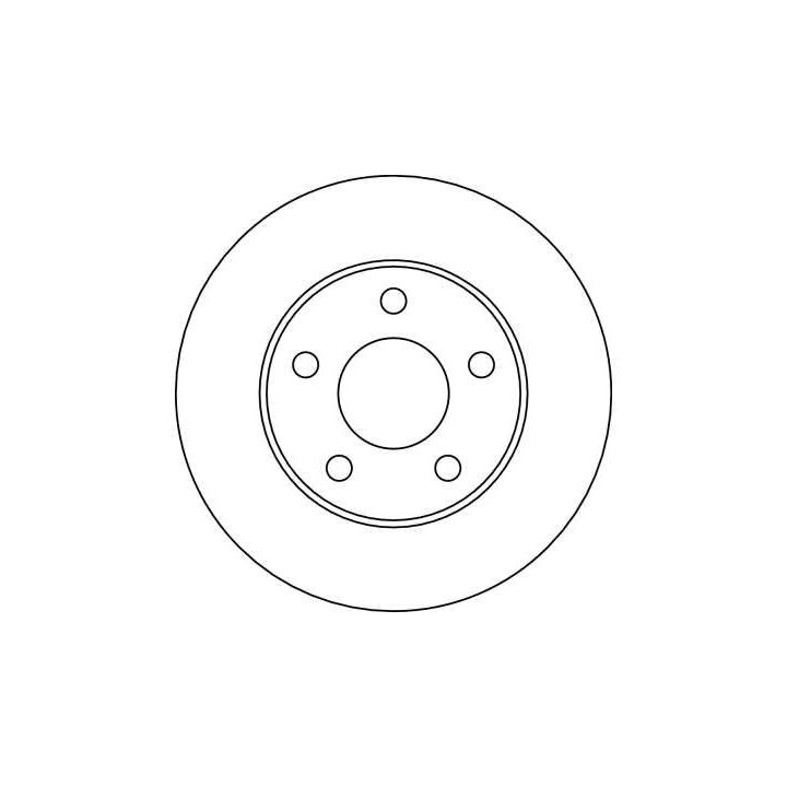 Stabdžių diskas TRW DF4041