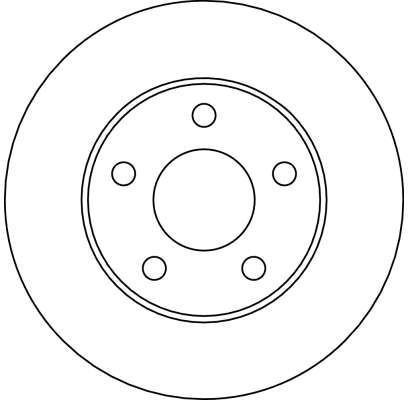 Stabdžių diskas TRW DF4041