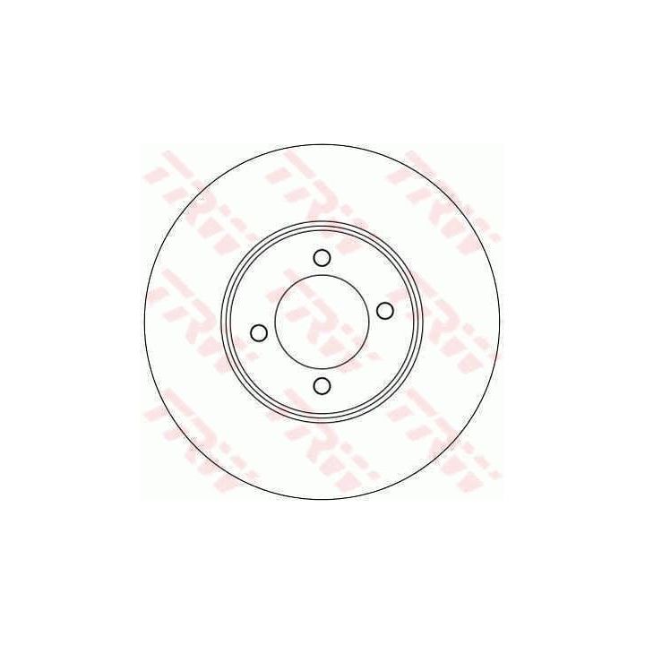 Stabdžių diskas TRW DF4139