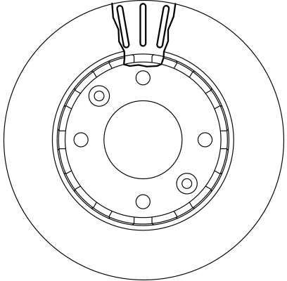Stabdžių diskas TRW DF4171