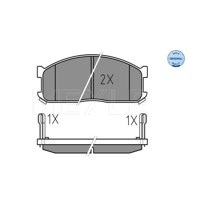 Stabdžių trinkelių rinkinys, diskinis stabdys MEYLE 025 200 0215/W