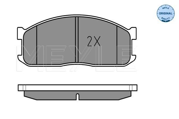Stabdžių trinkelių rinkinys, diskinis stabdys MEYLE 025 200 0215/W
