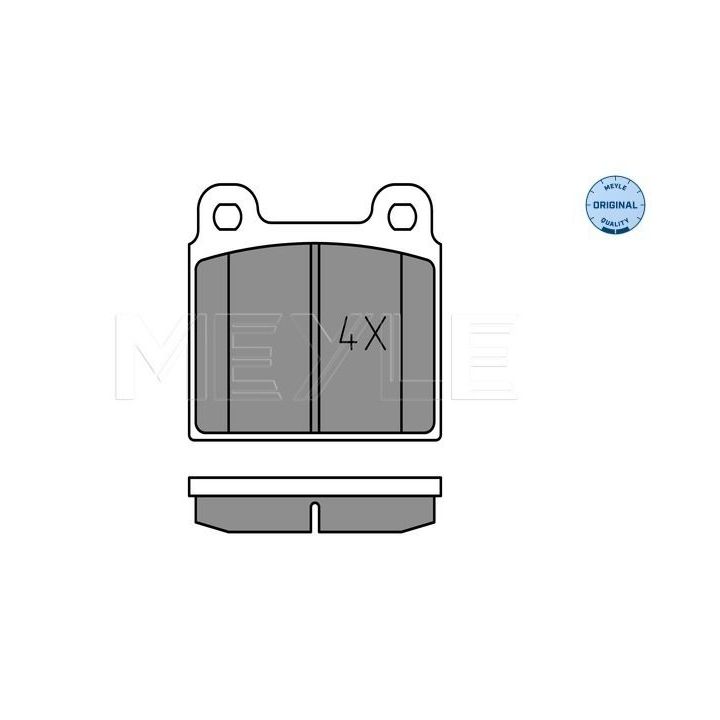 Stabdžių trinkelių rinkinys, diskinis stabdys MEYLE 025 200 1115