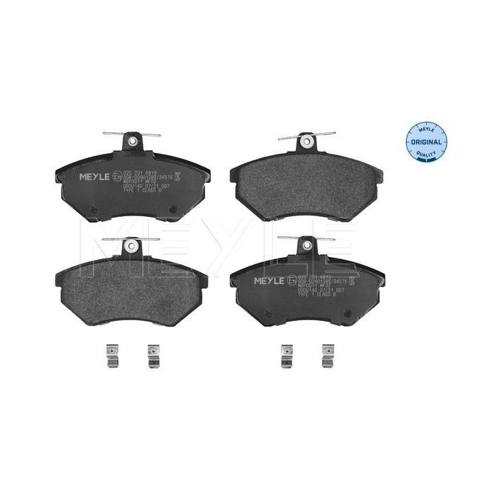 Stabdžių trinkelių rinkinys, diskinis stabdys MEYLE 025 201 6819