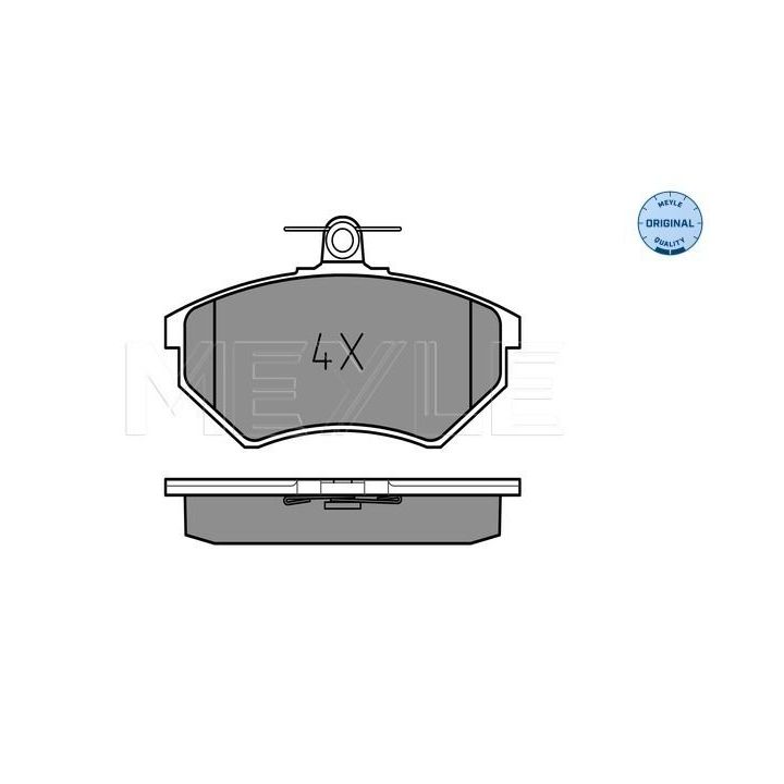 Stabdžių trinkelių rinkinys, diskinis stabdys MEYLE 025 201 6819