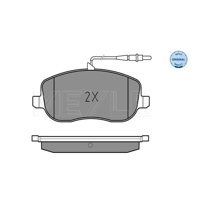 Stabdžių trinkelių rinkinys, diskinis stabdys MEYLE 025 202 6119/W