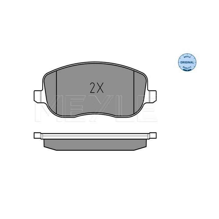 Stabdžių trinkelių rinkinys, diskinis stabdys MEYLE 025 202 6119/W