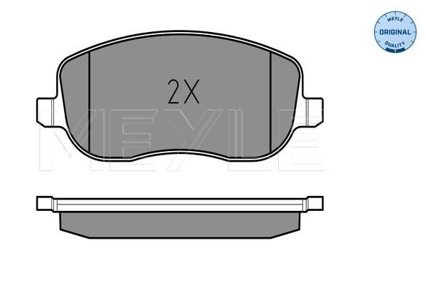 Stabdžių trinkelių rinkinys, diskinis stabdys MEYLE 025 202 6119/W