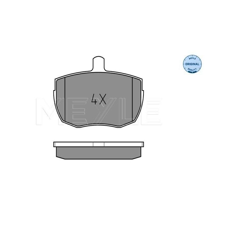 Stabdžių trinkelių rinkinys, diskinis stabdys MEYLE 025 203 5918