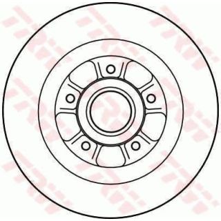 Stabdžių diskas TRW DF4227