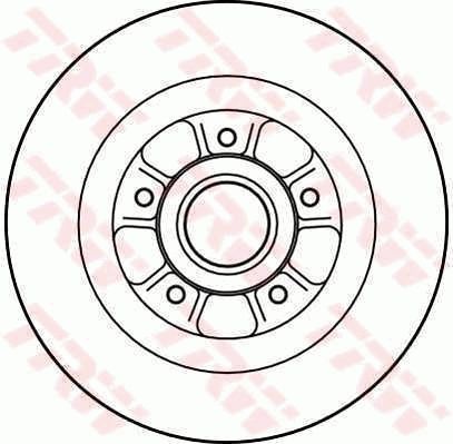 Stabdžių diskas TRW DF4227