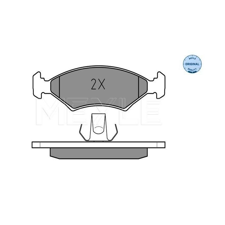Stabdžių trinkelių rinkinys, diskinis stabdys MEYLE 025 207 5318