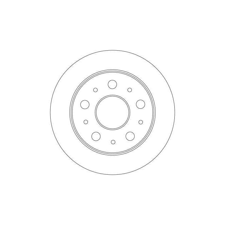 Stabdžių diskas TRW DF4245