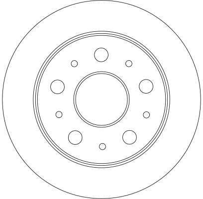 Stabdžių diskas TRW DF4245