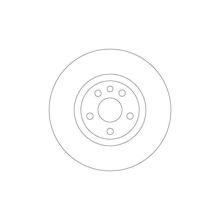 Stabdžių diskas TRW DF4257