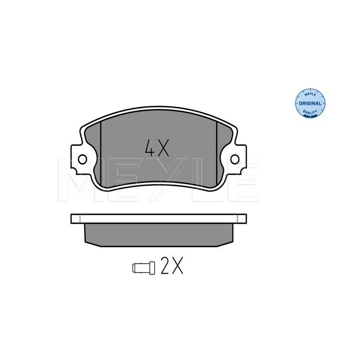 Stabdžių trinkelių rinkinys, diskinis stabdys MEYLE 025 209 5018/W