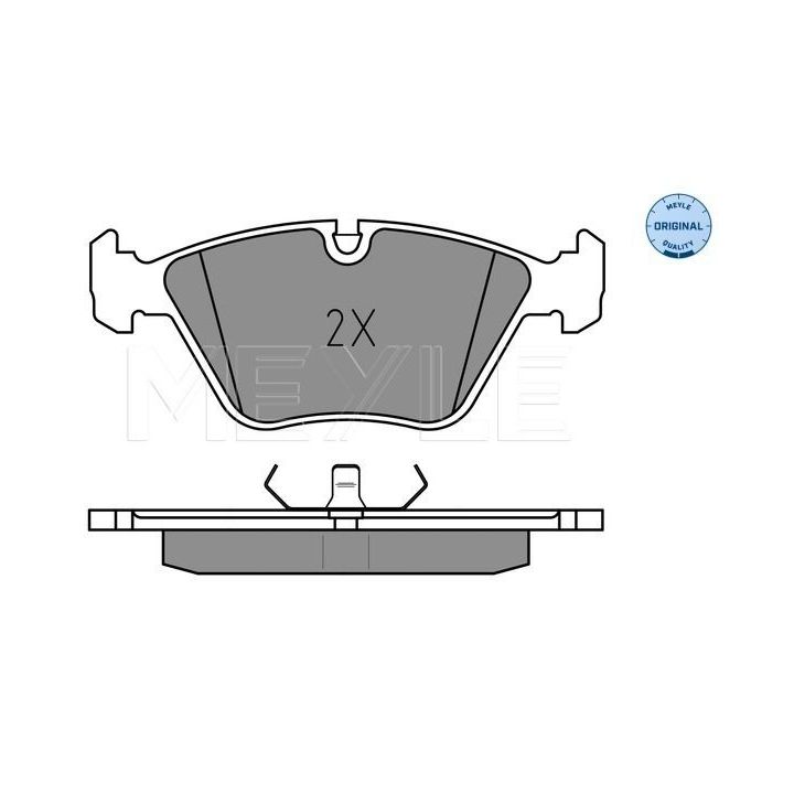 Stabdžių trinkelių rinkinys, diskinis stabdys MEYLE 025 209 6817