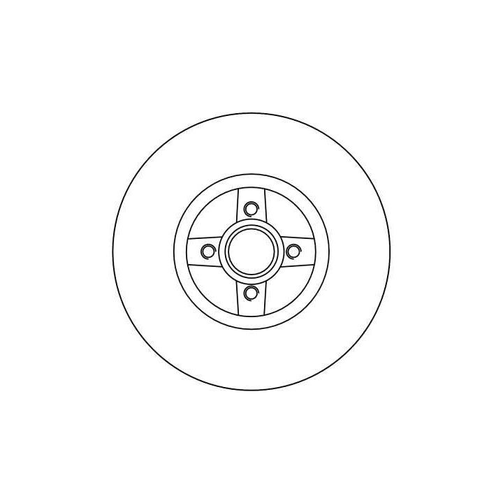 Stabdžių diskas TRW DF4272