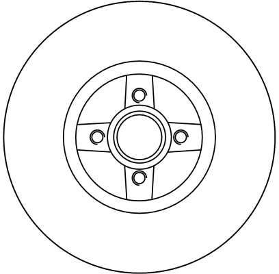Stabdžių diskas TRW DF4272