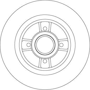 Stabdžių diskas TRW DF4272BS