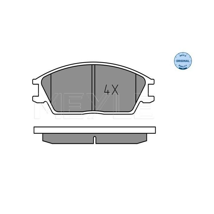 Stabdžių trinkelių rinkinys, diskinis stabdys MEYLE 025 210 1214
