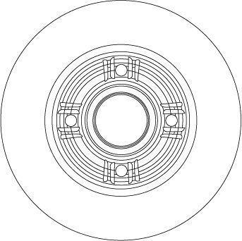 Stabdžių diskas TRW DF4274S