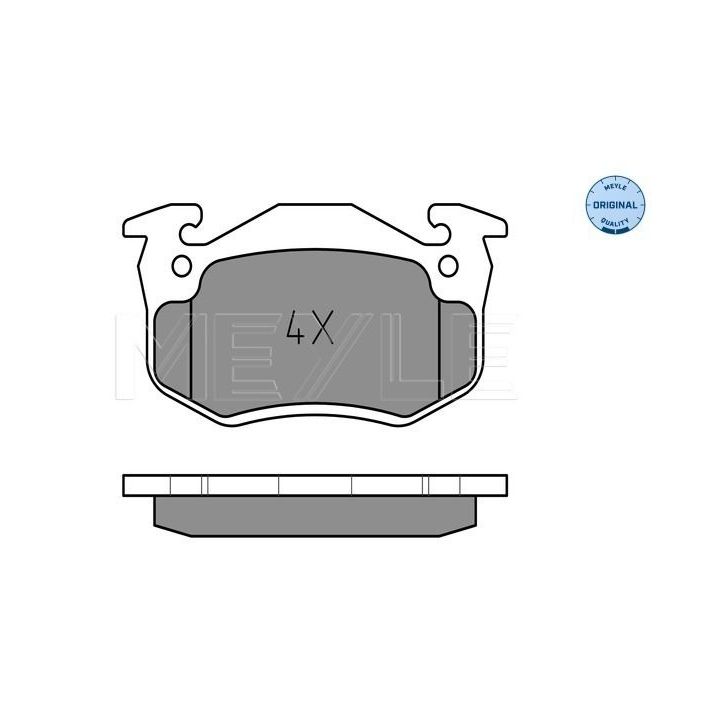 Stabdžių trinkelių rinkinys, diskinis stabdys MEYLE 025 210 9615/W