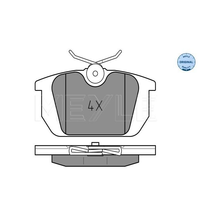 Stabdžių trinkelių rinkinys, diskinis stabdys MEYLE 025 211 0314