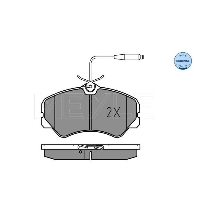 Stabdžių trinkelių rinkinys, diskinis stabdys MEYLE 025 212 0519/W